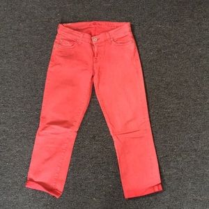 7 for all Mankind,Nantucket Red, cropped Jean